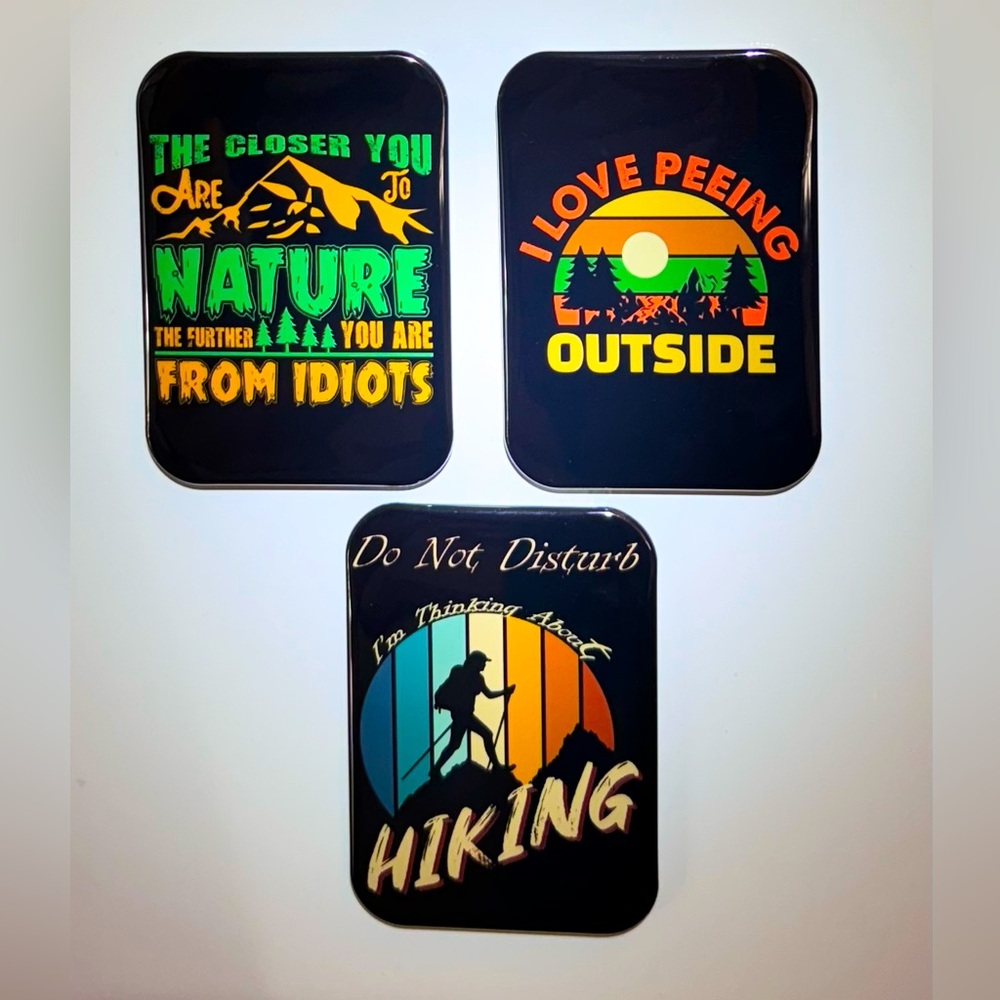 Hiking Lovers Fridge/Locker Magnets